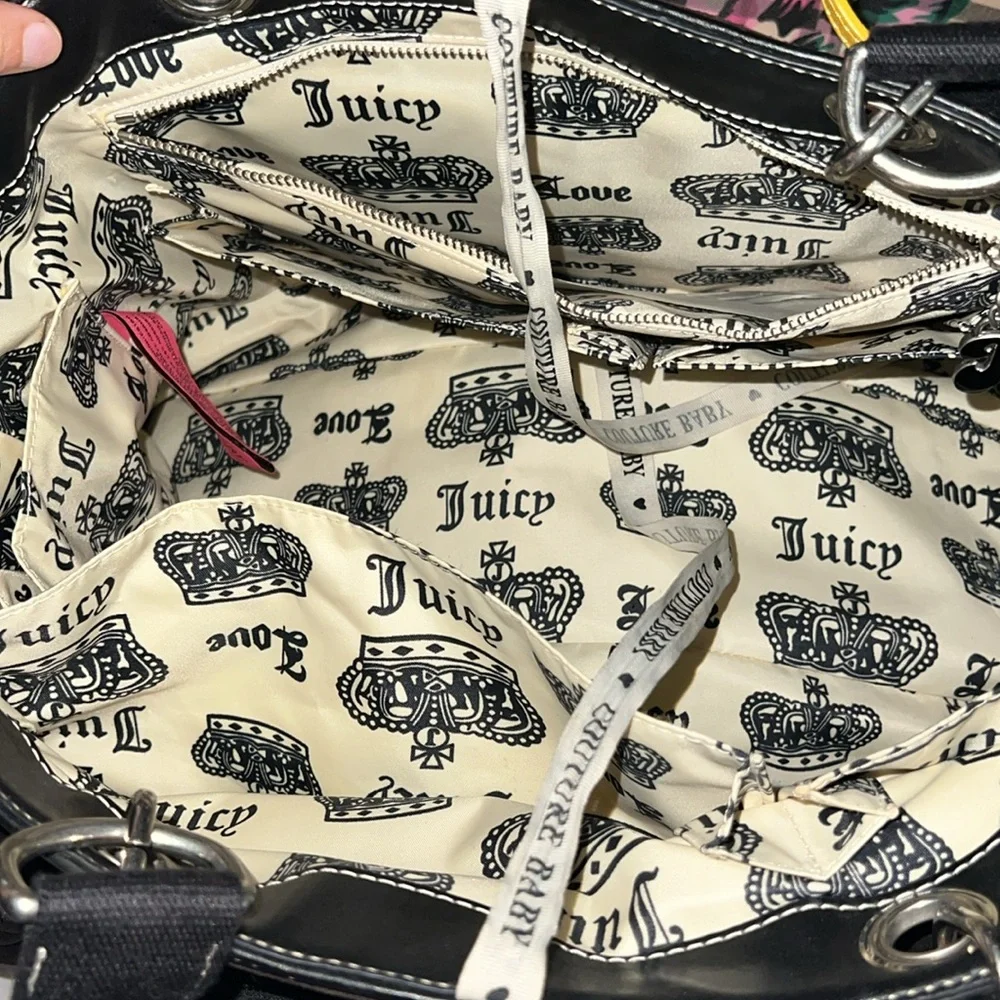 JUICY COUTURE Vintage Y2K Baby Diaper Bag in Black